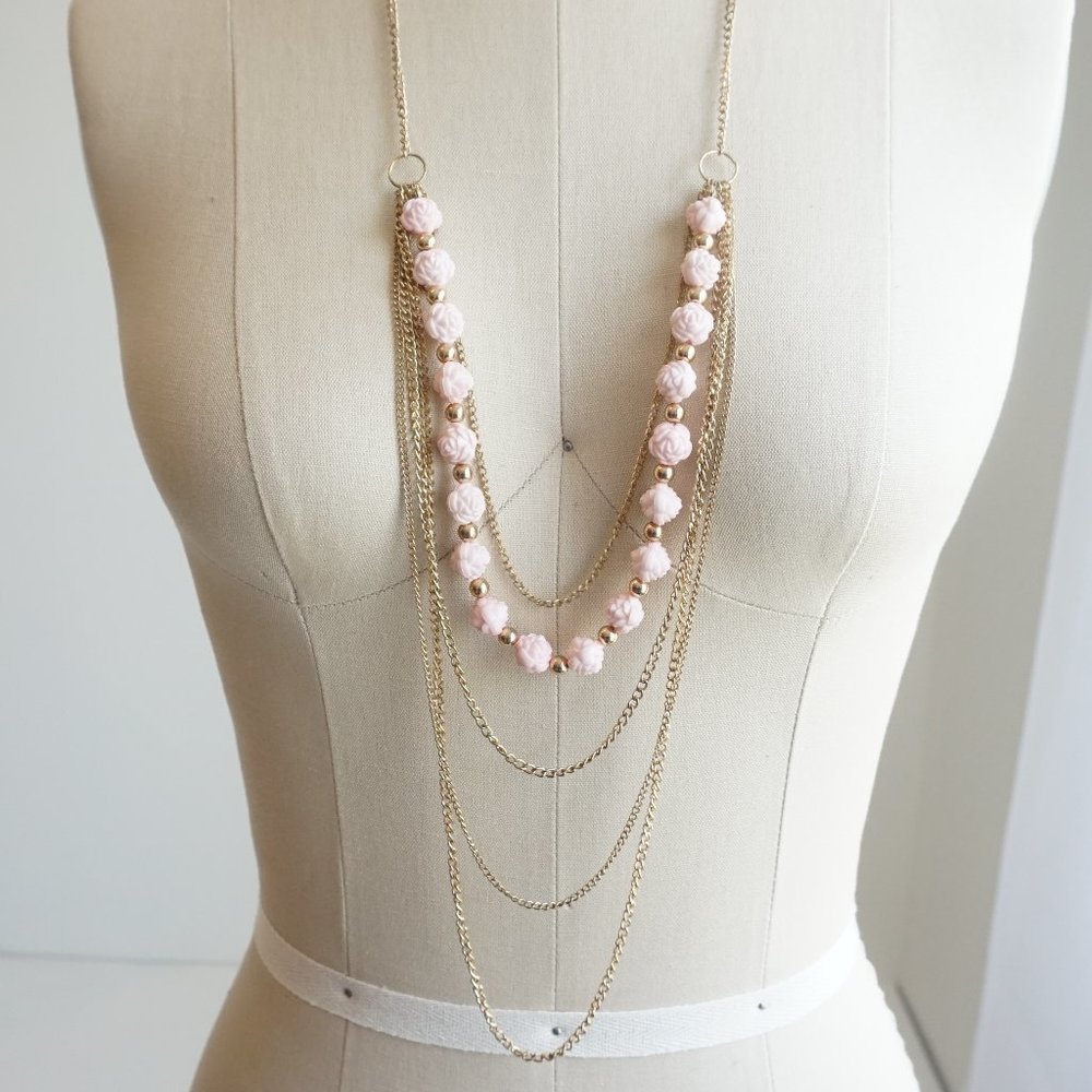 Gold Layered 4 Tier Necklace